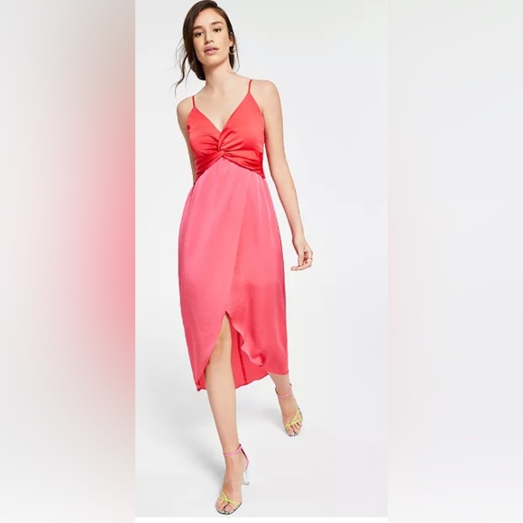 NWT red/pink two tone dress size S - Picture 1 of 6